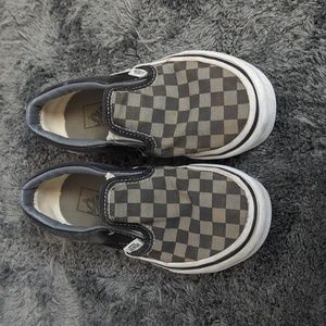 Kids  Vans - Gray/Black Checkered sz 12.5